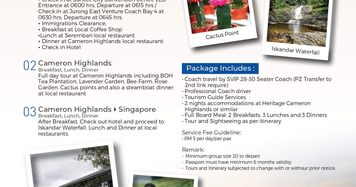 3D2N Cameron Highlands Tour From Singapore Klook Singapore 3d2n-cameron-highlands-tour-from-singapore-klook-singapore